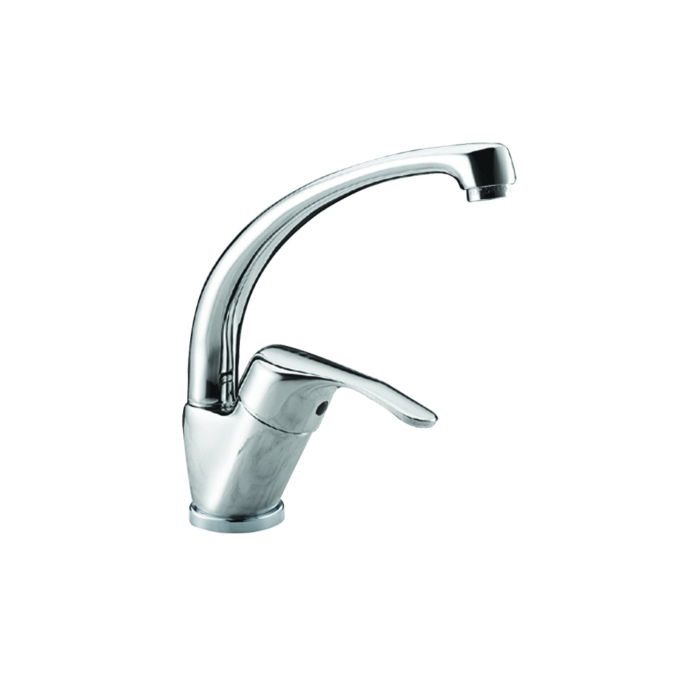 Kitchen sink mixer with side lever