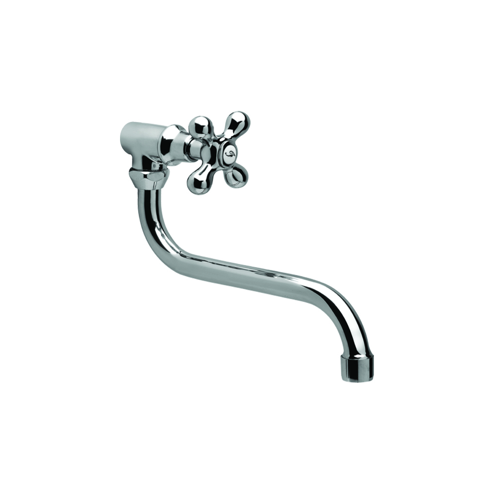 Sink tap with s-spout