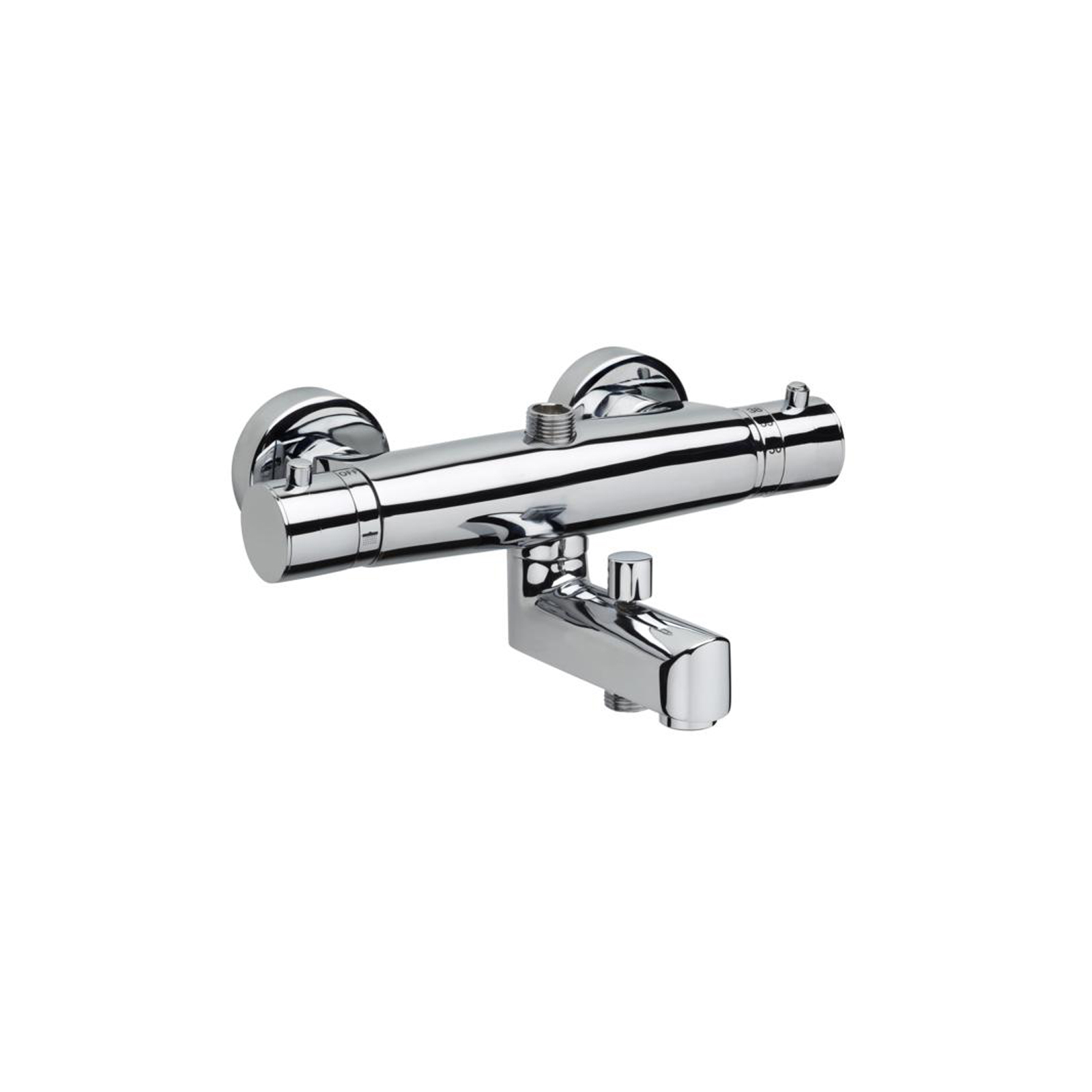 Thermostatic bathtub mixer with automatic diverter