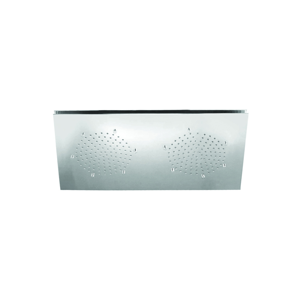 Brass shower head with anti-limescale