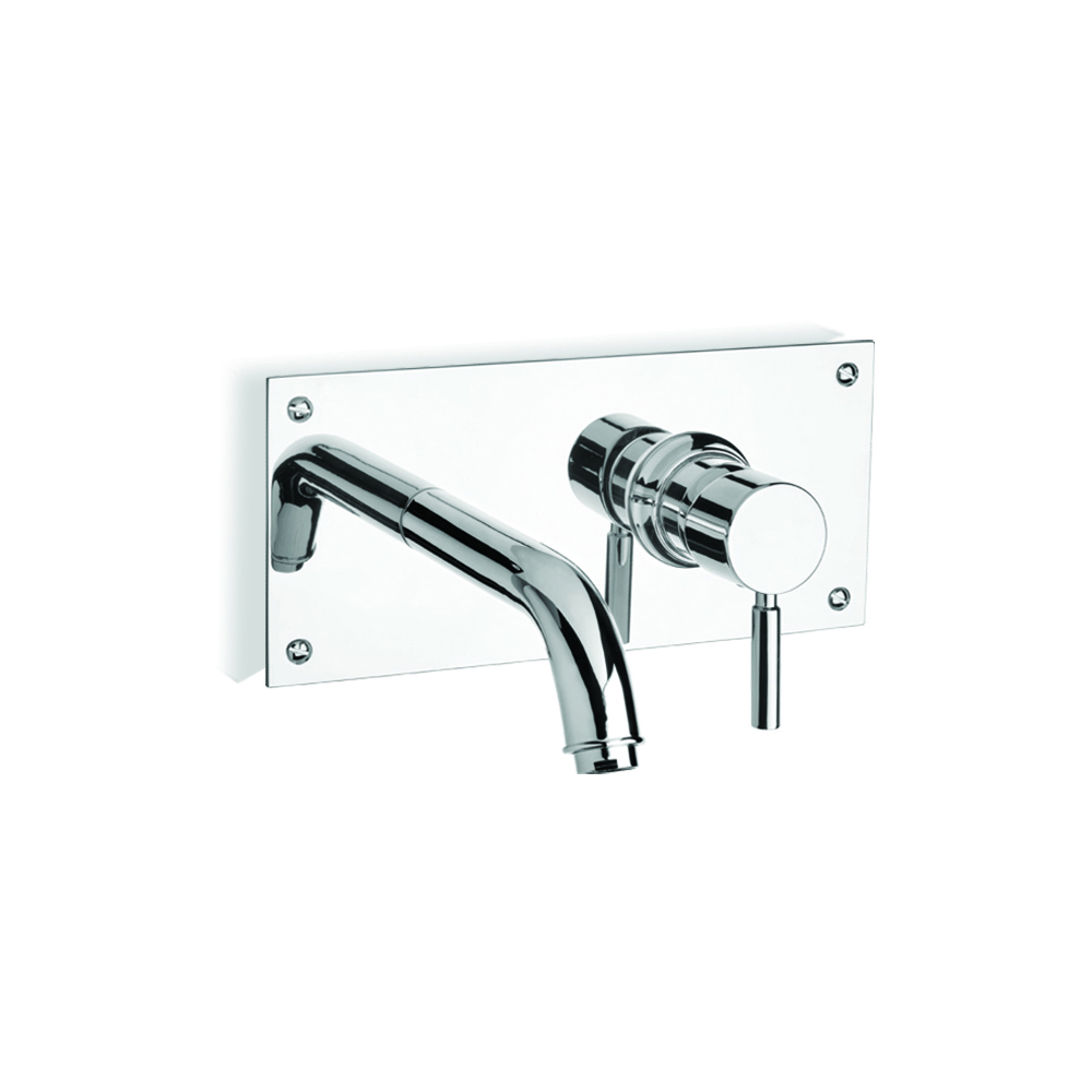 Built-in single-handle bathroom faucet with inspectionable box