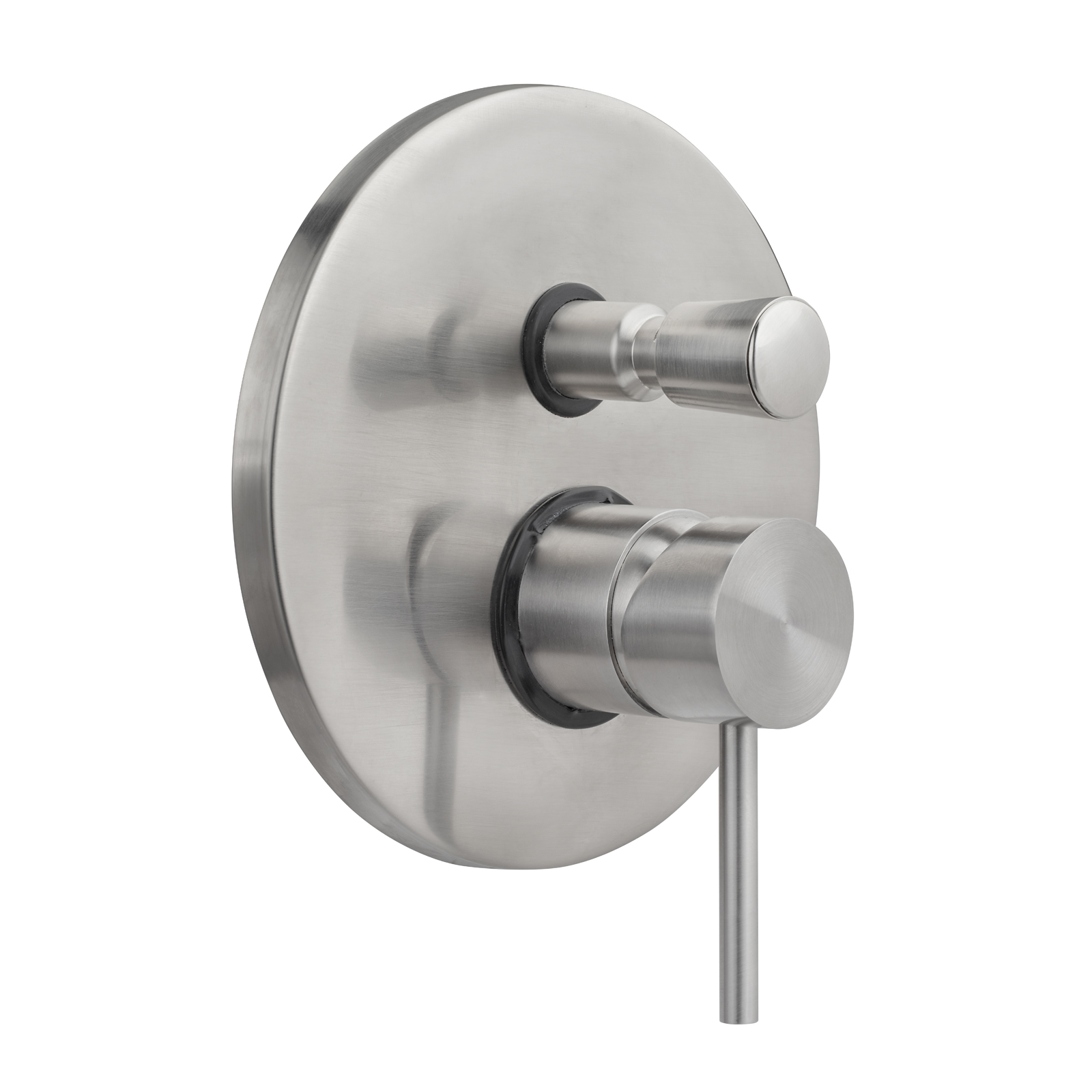 Built-in single control mixer for shower with diverter